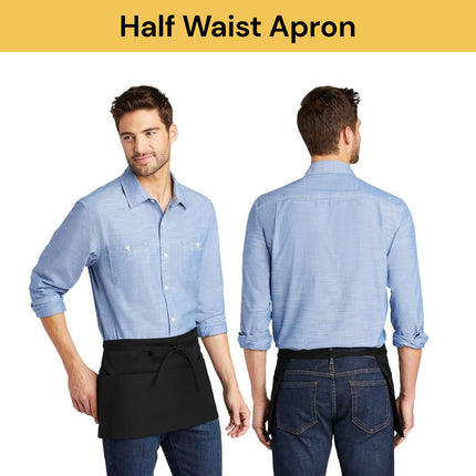 Waist Apron With 2 Pockets