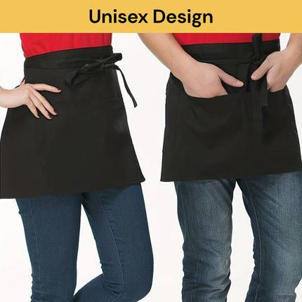 Waist Apron With 2 Pockets