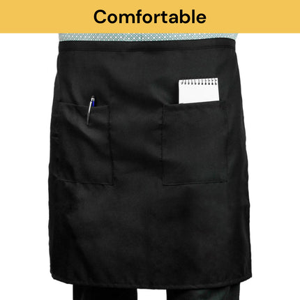 Waist Apron With 2 Pockets