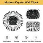 Large Modern Crystal Wall Clock