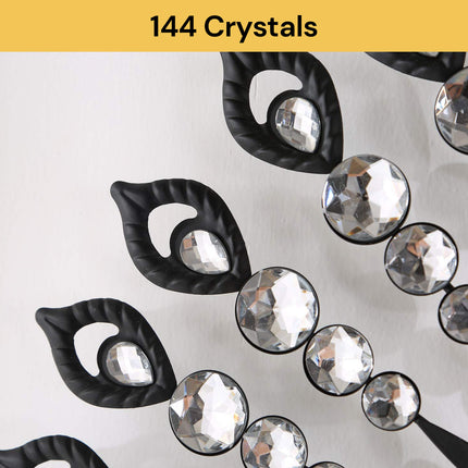 Large Modern Crystal Wall Clock