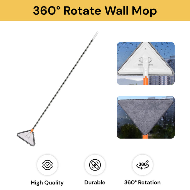 360° Rotate Wall Mop With Long Handle