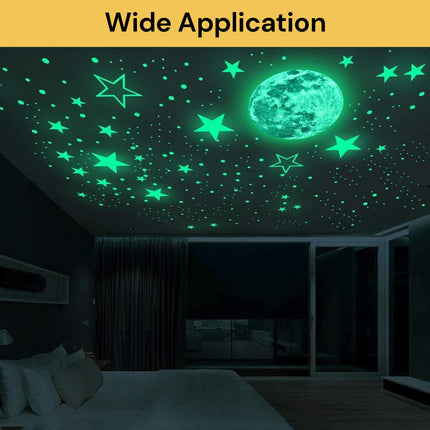 4PCs Luminous Wall Sticker Sheets