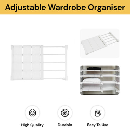 Adjustable Wardrobe Organiser