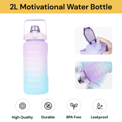 2L Motivational Water Bottle