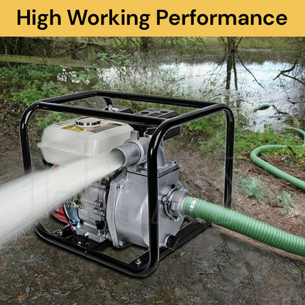 High Flow Water Transfer Pump - Black - Red - Powerful and Versatile