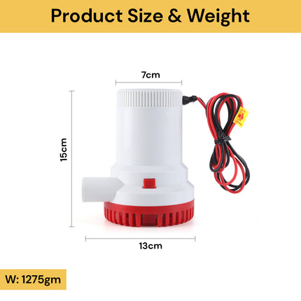 12V Submersible Bilge Water Pump