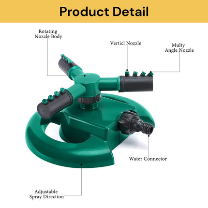 360° Automatic Rotating Garden Water Sprinkler