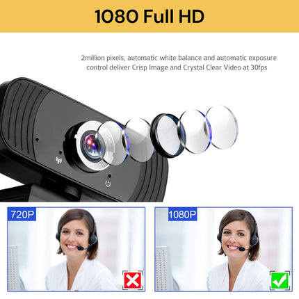 1080P Webcam With Microphone