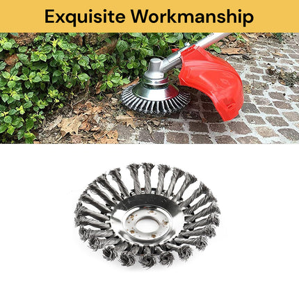 8” Lawn Mower Weeding Wheel Brush
