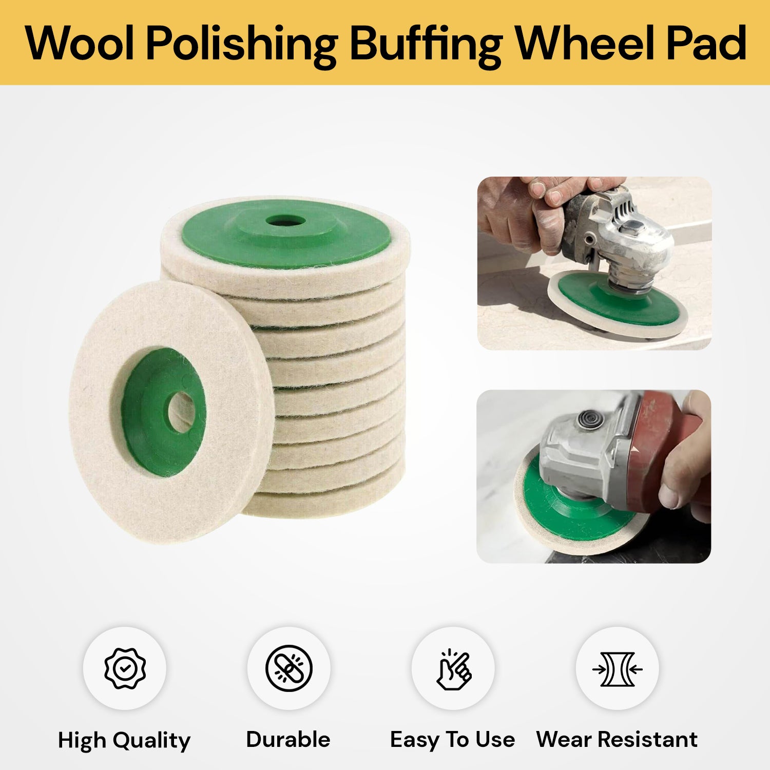 Buffing Pads Ruff Wool Polishing Buffing Wheel Pad