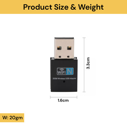 300Mbps USB WiFi Adapter