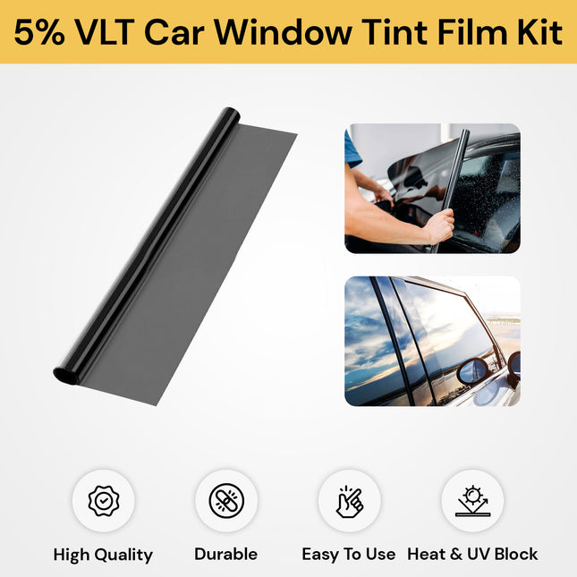 5% VLT Car Window Tint Film Kit
