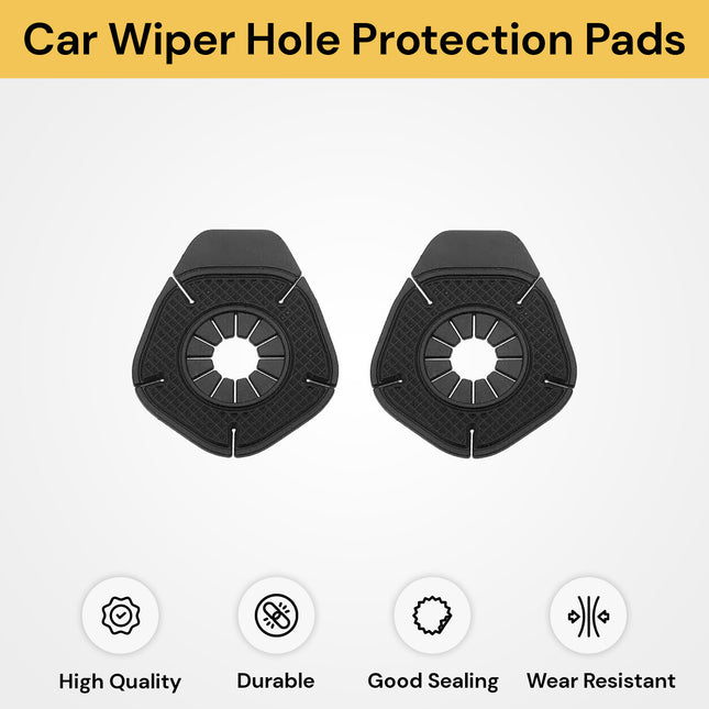 2PCs Car Wiper Hole Protection Pad