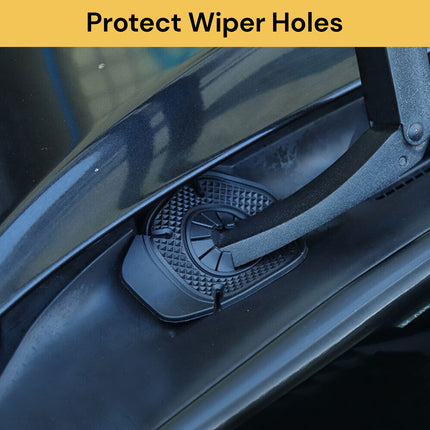 2PCs Car Wiper Hole Protection Pad