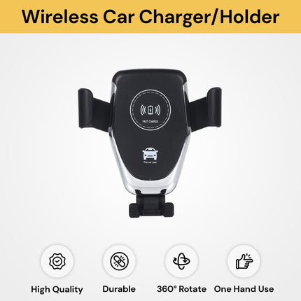 2in1 Wireless Car Charger Holder