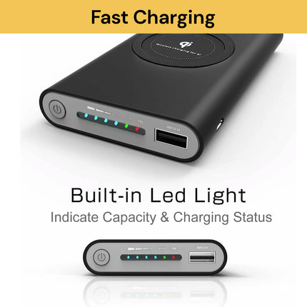 10000mAh Wireless Power Bank