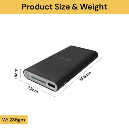 10000mAh Wireless Power Bank