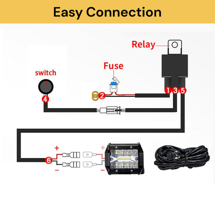 12V 40A Wiring Harness