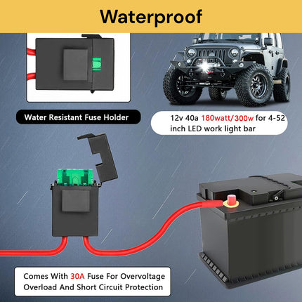 12V 40A Wiring Harness