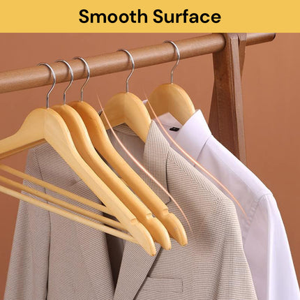 5PCs Wooden Clothes Hangers 