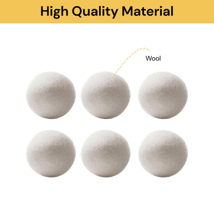 6PCs Laundry Wool Dryer Balls