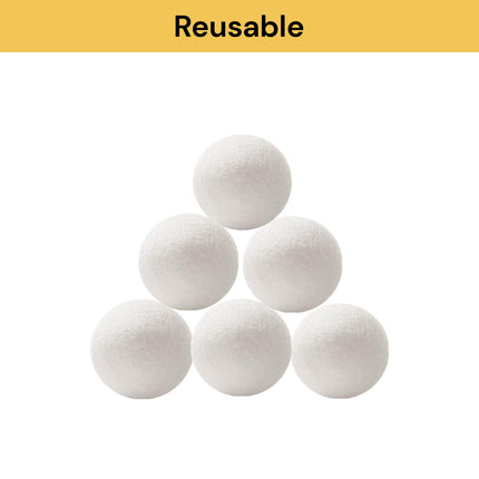 6PCs Laundry Wool Dryer Balls