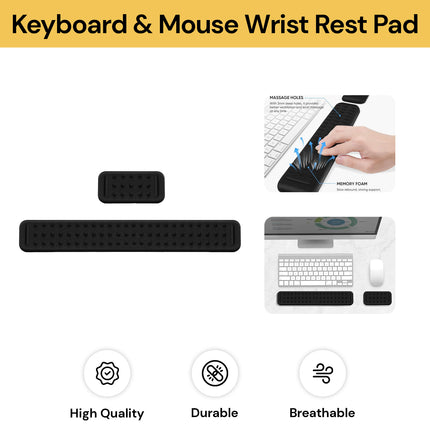 Keyboard And Mouse Wrist Rest Pad