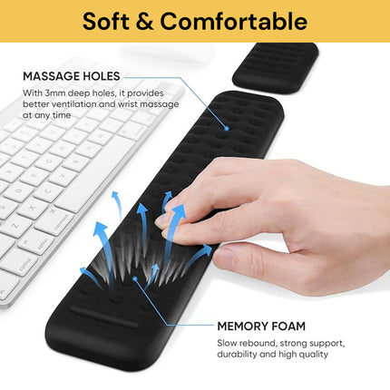 Keyboard And Mouse Wrist Rest Pad