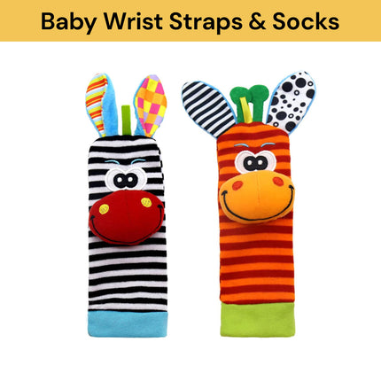 2PCs Baby Infant Developmental Wrist Strap And Socks