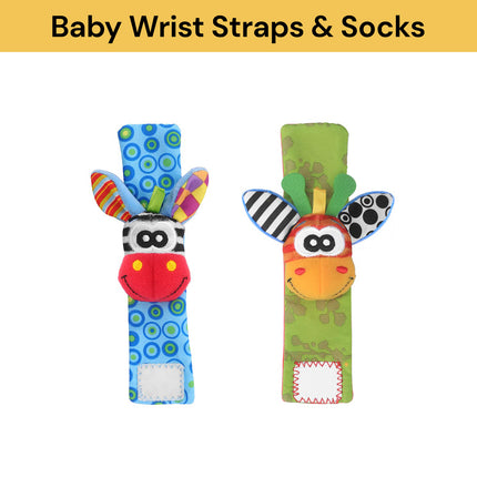 2PCs Baby Infant Developmental Wrist Strap And Socks