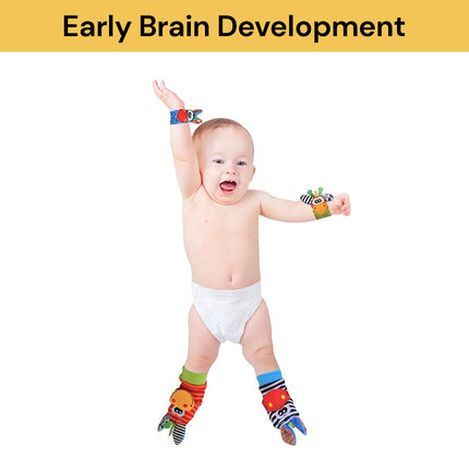 2PCs Baby Infant Developmental Wrist Strap And Socks