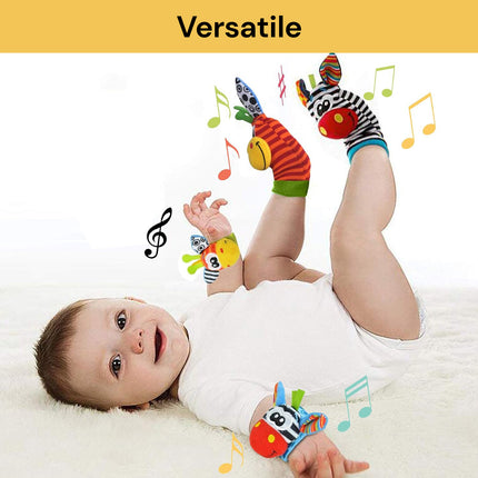 2PCs Baby Infant Developmental Wrist Strap And Socks