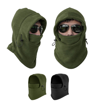 THERMAL FLEECE BALACLAVA Ski Snowboard Motorbike Face Mask Hood Hat Beanie Warm