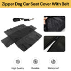 Zipper Dog Car Seat Cover