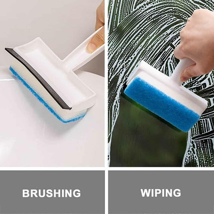 Window Cleaning Brush Glass Wiper Cleaner Double Side Squeegee Scraper Tool brush4