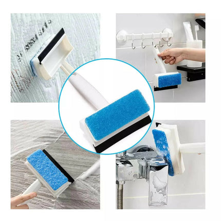 Window Cleaning Brush Glass Wiper Cleaner Double Side Squeegee Scraper Tool brush5