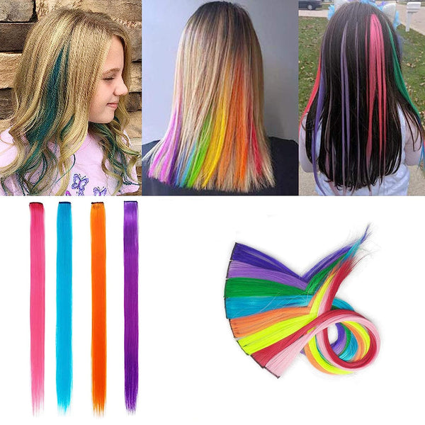 Clip On In Colorful Hair Extensions