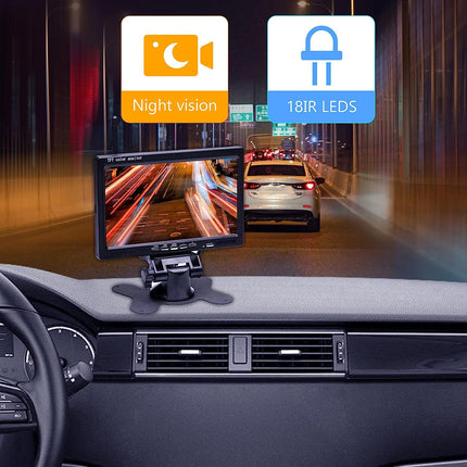 Wireless Rear View Monitor Kit - Easy Installation, Clear Display