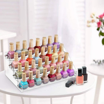 Acrylic Clear Display Nail Polish - Organized, Showcase Design