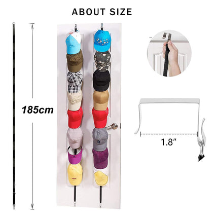 Baseball Cap Rack Hat Holder Rack Home Organizer Storage Door Closet Hanger