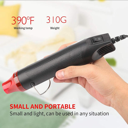 300W Hot Air Gun Multi-Function Electrical Heat Tool for for DIY Embossing, Shrink Wrapping, Drying Paint fre