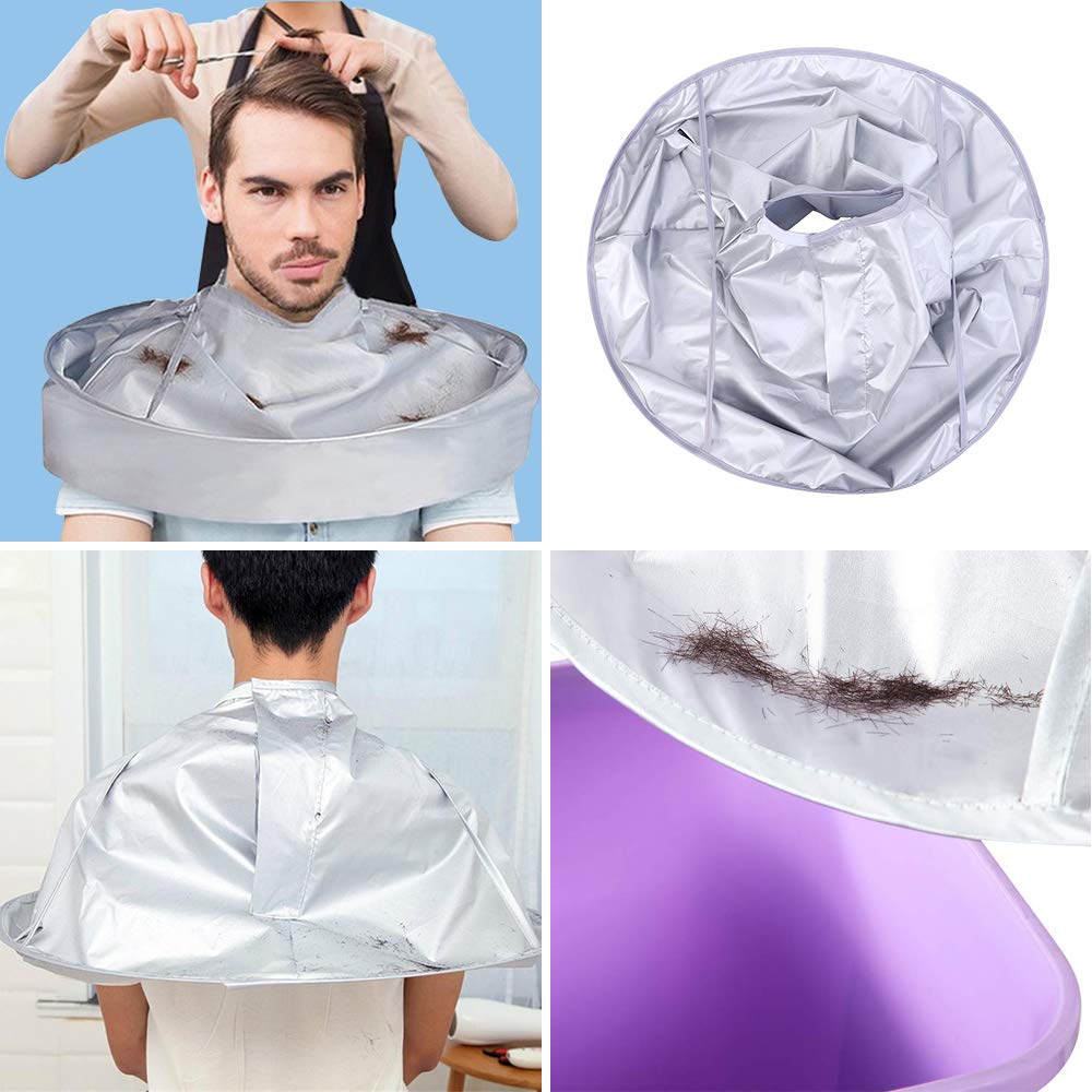 Hair Cut Cloak Cape Apron Umbrella Haircut Catcher Cover