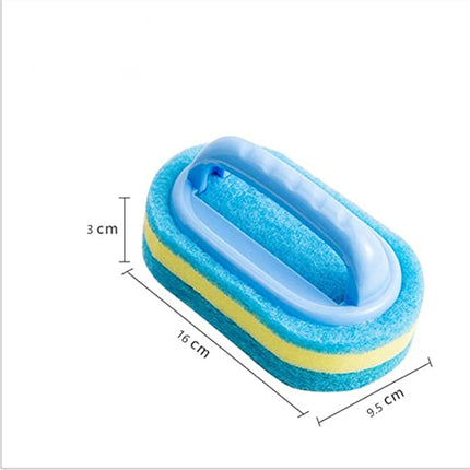 Cleaning Brush Kitchen Sponge Wipe with Handle Cleaning Brush Bathroom Tile Glass Cleaning Sponge Thickening Removal Clean Brush igbhnk_vj