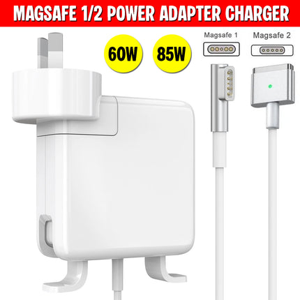 MagSafe 1/2 Power Adapter Charger 60W / 85W For MacBook & MacBook Pro Replacement Laptop Charger Safe Fast Charging Durable Cable Wall Plug