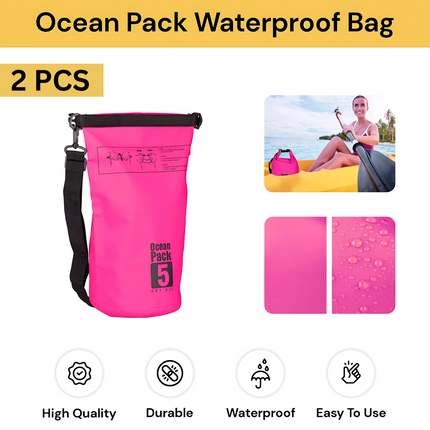 5L Ocean Pack Waterproof Bag - 2pcs