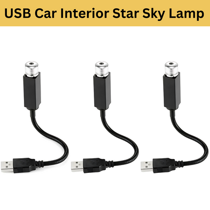 USB Car Interior Star Sky Lamp Upto 4 pcs