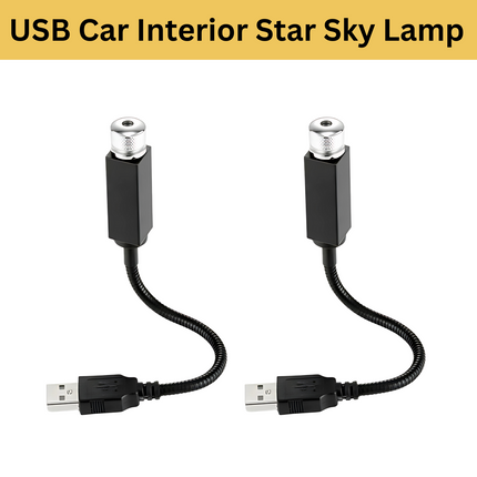 USB Car Interior Star Sky Lamp Upto 4 pcs