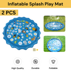 UPTO 3PCS Inflatable Splash Play Mat