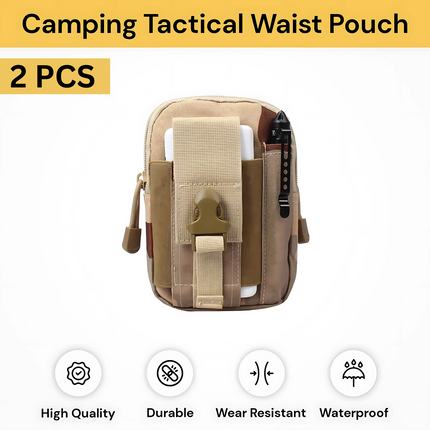 UPTO 4PCS Camping Tactical Waist Pouch